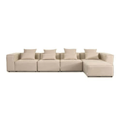 Canapé HOME DELUXE VERONA XL >Version: XL - Taille: 415cm x 68cm x 207 cm