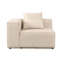 Canapé modulable Canapé dangle gauche HOME DELUXE VERONA - 120 x 70 cm beige