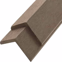 Particularités du produit: 10 x baguette de finition WPC Dimensions d'une baguette : 110 x 4,5 x 4,5 cm Matériau : WPC Insens ...