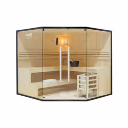 HOME DELUXE Sauna Intérieure SHADOW XL BIG >Taille: 200 x 200 x 190 cm - Nombre de personnes: 6