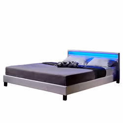 Lit LED HOME DELUXE ASTRO - 180 x 200 cm - Blanc