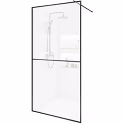 Particularités du produit: Dimensions (H x L x P) : 200 x 80 x 1 cm Couleur du profil : noir 10 mm ESG - verre de sécurité (v ...