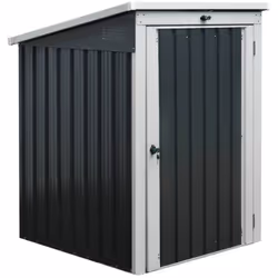 Particularités du produit: dimensions : 101 x 104 x 113/134 cm place pour une poubelle de 240 l Porte verrouillable Deux fent ...