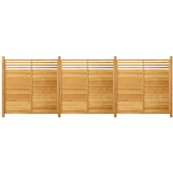 Home Deluxe - Clôture pare-vue en bois soma - 180 x 180 cm Taille : 3x élément + 4x poteaux