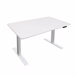 Bureau électrique réglable HOME DELUXE LUMINA - 160 x 80 cm - Blanc