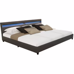 Particularités du produit: Dimensions (L x P x H) : 279 x 215 x 85 cm Similicuir facile à entretenir et durable Tiroirs intég ...