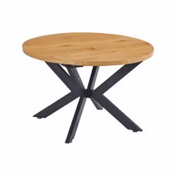 Particularités du produit: Dimensions (L x l x H) : 120-160 x 120 x 76 cm Choix de couleurs : Light Oak Matériau : panneau de ...
