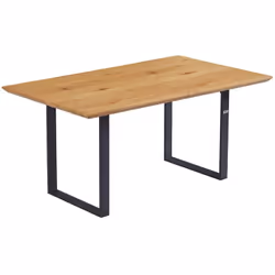 Particularités du produit: Dimensions (L x l x H) : 160-200 x 100 x 76 cm Choix de couleurs : Light Oak Matériau : panneau de ...