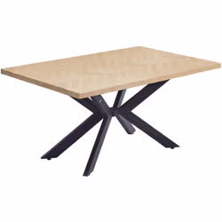 Particularités du produit: Dimensions (L x l x H) : 160 x 100 x 76 cm Choix de couleurs : Fishbone Oak Matériau : panneau de  ...