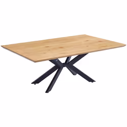 Particularités du produit: Dimensions (L x l x H) : 200 x 120 x 76 cm Choix de couleurs : Light Oak Matériau : panneau de fib ...
