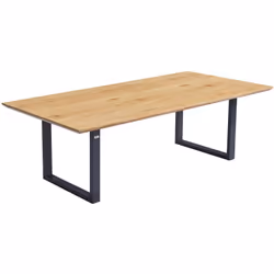 Particularités du produit: Dimensions (L x l x H) : 240 x 120 x 76 cm Choix de couleurs : Light Oak Matériau : panneau de fib ...