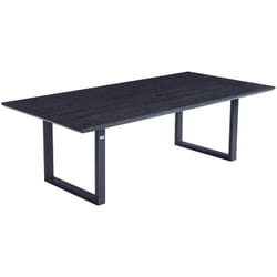 HOME DELUXE - Table de salle à manger AVENCIA avec pied en U - 240 x 120 cm Couleur : Dark Oak