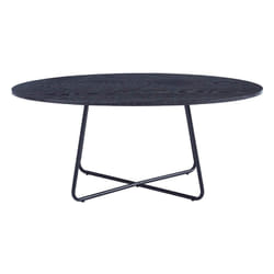 Table basse ovale novaris - 110 x 66 cm Couleur : Dark Oak - Home Deluxe