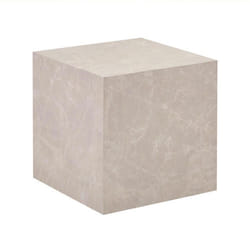 Table basse en marbre HOME DELUXE AMIRI M - 50 x 50 cm - Beige