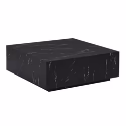 Table basse en marbre HOME DELUXE AMIRI XL - 95 x 95 cm - Noir