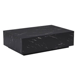 Table basse en marbre HOME DELUXE AMIRI XXL - 120 x 80 cm - Noir