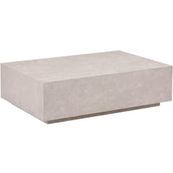 Table basse en marbre amiri xxl Couleur : Beige, Dimension : 120 x 35 x 80 cm - Home Deluxe