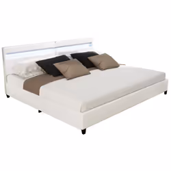Particularités du produit: Dimensions (L x P x H) : 213,5 x 208 x 85 cm Matériau : similicuir Choix de couleurs : Gris foncé  ...