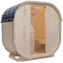 Sauna d'extérieur cube Taille : m - Home Deluxe