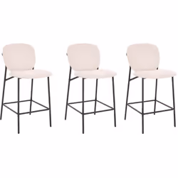 Particularités du produit: Bouclé blanc Design élégant Rembourrage moelleux Structure en métal Tissu 100% polyester Montage f ...