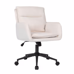 Chaise de bureau en tissu HOME DELUXE CORA - Beige