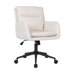 Chaise de bureau en tissu HOME DELUXE CORA - Beige