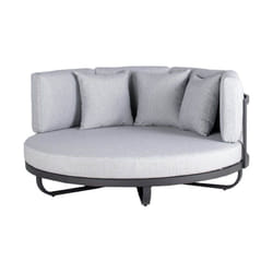 Daybed Outdoor florida Couleur : Gris, Finition : Sans table d'appoint - Home Deluxe
