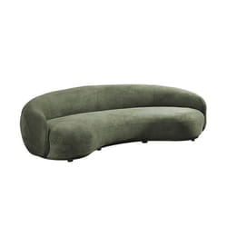 Canapé HOME DELUXE CASARA - Tissu: Vert foncé - 258 x 72 x 128 cm