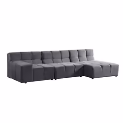 Canapé modulable HOME DELUXE ORLENA - Anthracite 306x148 cm