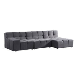 Canapé modulable HOME DELUXE ORLENA - Anthracite 306x148 cm