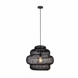Suspension en rotin HOME DELUXE SIA – Couleur: Noir