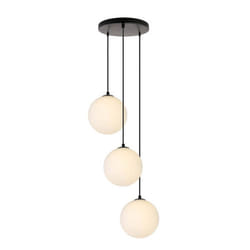 Suspension en verre HOME DELUXE SUNAA – 3 flammes