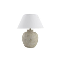 Lampe de table HOME DELUXE LENE – Petite – Pierre – Couleur: Blanc