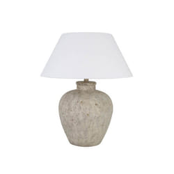 Lampe de table HOME DELUXE LENE – Pierre – Couleur: Blanc