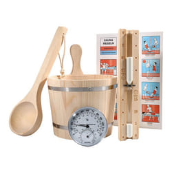 Accessoires sauna HOME DELUXE SAVA Nature – Set complet