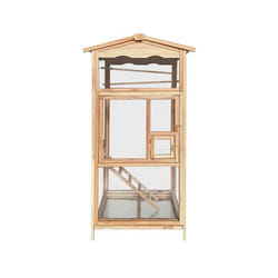 Cage pour oiseaux en bois HOME DELUXE PICO – 89 x 176 cm