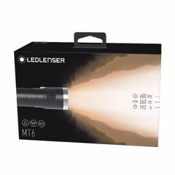 Ledlenser MT6 Noir, Argent Lampe torche LED