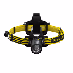 Ledlenser iLH8R, Lampe frontale, Noir, Jaune, Polycarbonate (PC), Boutons, IP68, -20 - 40 °C