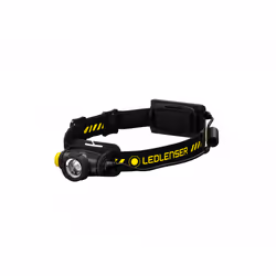 Ledlenser H5R Work, Lampe torche, Noir, Jaune, Aluminium, Boutons, Rotatif, IP67, LED