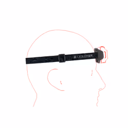 Ledlenser HF4R Core Noir, Rouge Lampe frontale LED - Vue supplémentaire 7