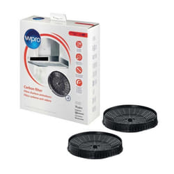 Whirlpool - Lot de 2 filtres à charbon type 57 (Diamètre : 175 mm) pour hotte Bauknecht, Indesit, Ariston Hotpoint - 484000008824