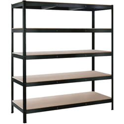 Schulte Regalwelt - SCHULTE Regalwelt Rayonnage pour charges lourdes avec 5 étagères en bois, capacité de charge par niveau env. 250 kg, 180x160x60