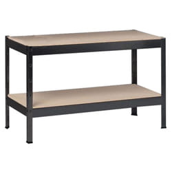 Schulte Regalwelt - SCHULTE Regalwelt Rayonnage pour charges lourdes avec 2 étagères en bois, capacité de charge par niveau env. 90 kg, 43x100x35 cm