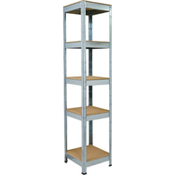 Schulte Regalwelt - SCHULTE Regalwelt Rayonnage pour charges lourdes avec 5 étagères en bois, capacité de charge par niveau env. 90 kg, 180x40x40 cm