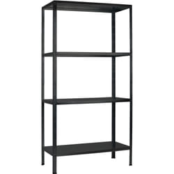 Schulte Regalwelt - SCHULTE Regalwelt Rayonnage emboîtable avec 4 tablettes PowerMAX, charge utile 65 kg, 180x80x40 cm (HxLxP), noir structuré,