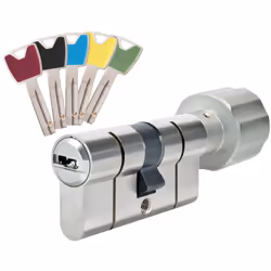 Nouveauté Abus 2023 : Le cylindre à bouton P6PS avec protection renforcée. Rapport qualité prix imbattable. Livré avec 5 clés ...