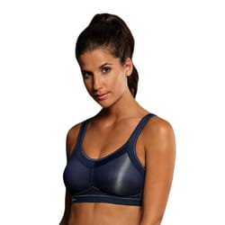 Soutien-gorge de sport sans armatures Momentum bleu iris