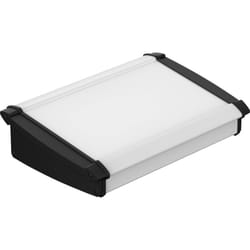 Bopla ATPH 1865-0250 ALU-TOPLINESET Boîtier pupitre (L x l x H) 181.2 x 250 x 68.2 mm aluminium, ABS naturel, noir (RAL 9005) 1 pc(s) Y611972