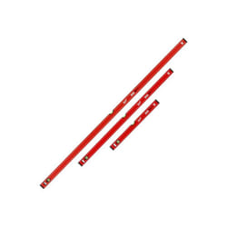 Milwaukee - Set de 3 niveaux à bulle 180 cm + 120 cm + 60 cm