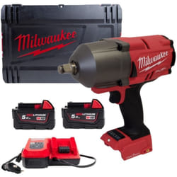 M18ONEFHIWF12-502X Clé à choc 18V Li-Ion (2x5.0 Ah batterie) + dans hd Box - 4933459727 - Milwaukee